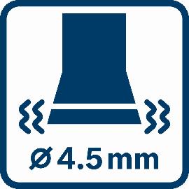 Schwingkreisdurchmesser 4,5 mm.