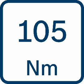 Drehmoment 105 Nm.