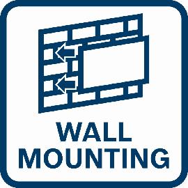 Wandmontage.