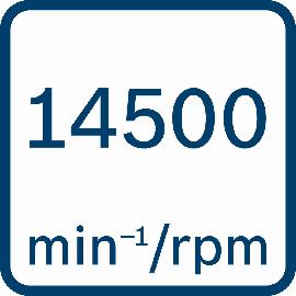 14500 U/min.