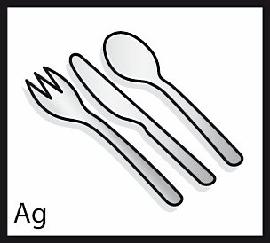 Materialsymbol Silber