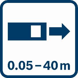 Sensorreichweite: 0,0540 Meter.