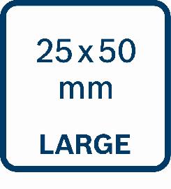 25x50 mm groß.