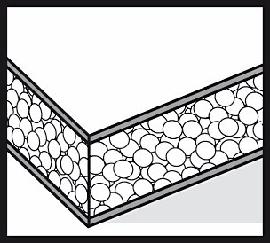 Materialsymbol Schaumstoffplatten