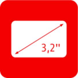3,2‘‘ Bildschirmdiagonale