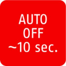 Automatische Ausschaltung nach ca. 10 Sekunden