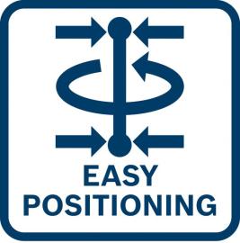 Einfache Positionierung.