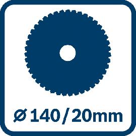 Sägeblatt 140/20mm