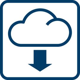 Symbol für Cloud-Download.