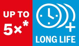 Lange Lebensdauer 5x