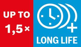 Lange Lebensdauer 1,5x