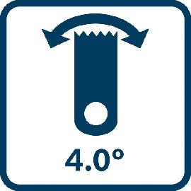Schwingwinkel 4 Grad