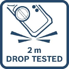 Falltest aus 2 m Höhe