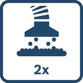 2-Punkt-Staubabsaugung