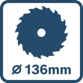 Sägeblatt 136 mm.