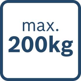 Maximalgewicht 200 kg.