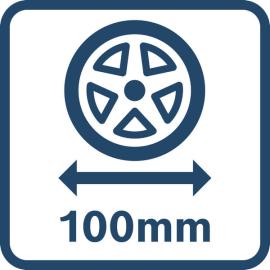Raddurchmesser 100 mm.