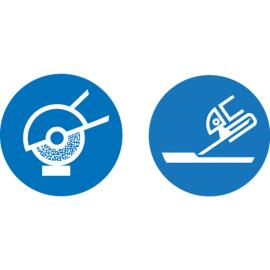 Safety pictogram Side- and perpendicular use