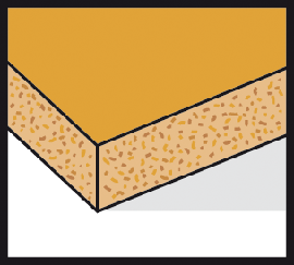Materialsymbol Spanplatte