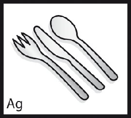 Materialsymbol Silber