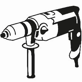 Schlagbohrmaschine.