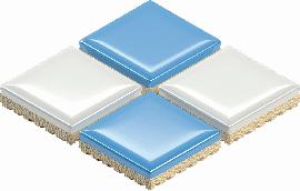 Mineralfliesen.