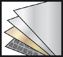 Materialsymbol Blech