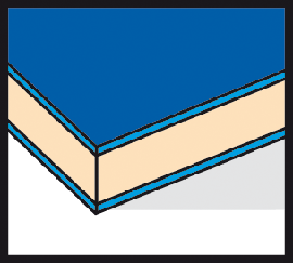 Materialsymbol Sandwichpaneel
