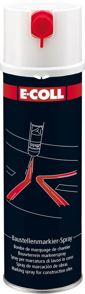 Baustellenmarkierspray 500ml weiß E-COLL Produktbild img1 L