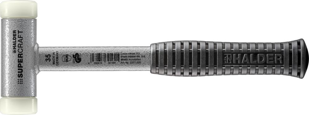 Schonhammer mit Stahlrohrstiel rückschlagfrei 35mm HALDER Supercraft Produktbild img1 L