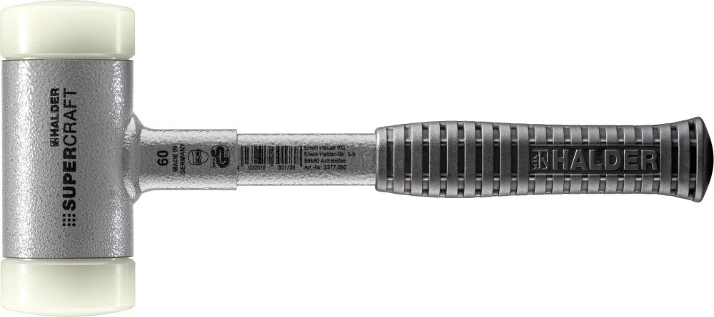Schonhammer mit Stahlrohrstiel rückschlagfrei 60mm HALDER Supercraft Produktbild img1 L
