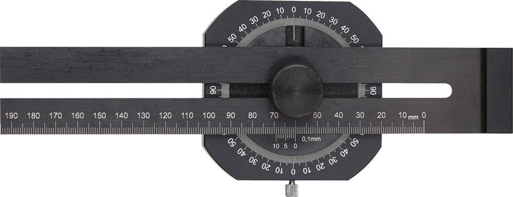 Streichmaß mit Gradmesser300mm FORTIS Produktbild img1 L