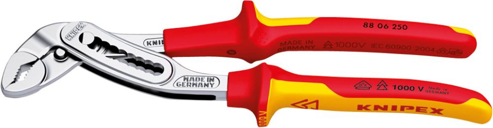 Wasserpumpenzange Alligator mit Mehrkomponenten-Griffen VDE 250mm KNIPEX Produktbild img1 L