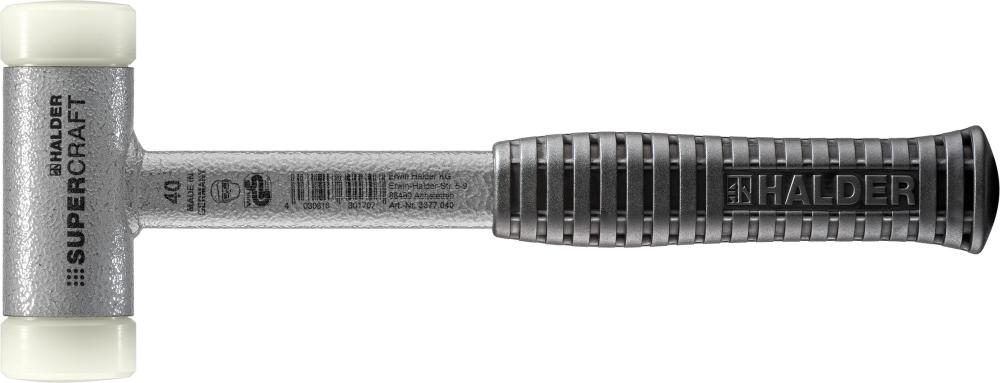 Schonhammer mit Stahlrohrstiel rückschlagfrei 40mm HALDER Supercraft Produktbild img1 L