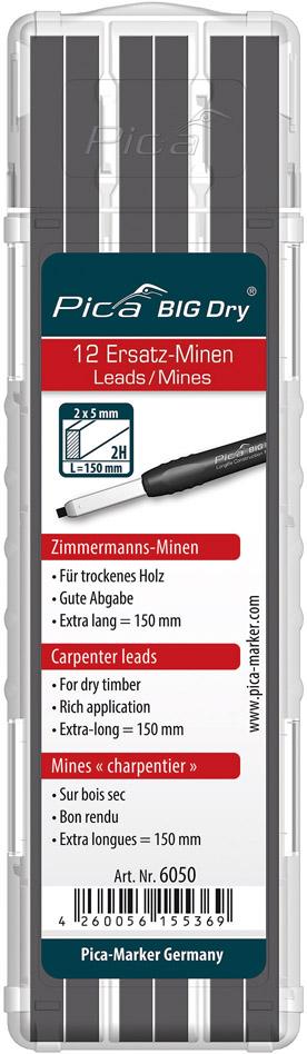 Zimmermann-Ersatzminen-Set für Zimmermannsstift Pica BIG Dry® Produktbild img1 L