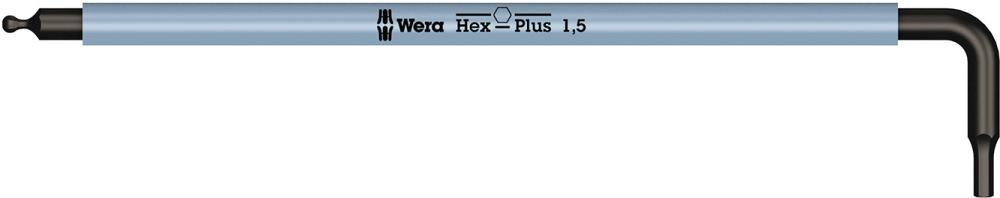 Winkelschraubendreher für Sechskant mit Kugelkopf, lang, schlauchummantelt Produktbild img1 L
