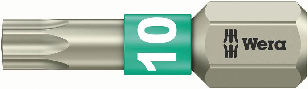 Bit rostfrei 1/4" DIN 3126 C6,3 T10x25mm Wera Produktbild img1 L