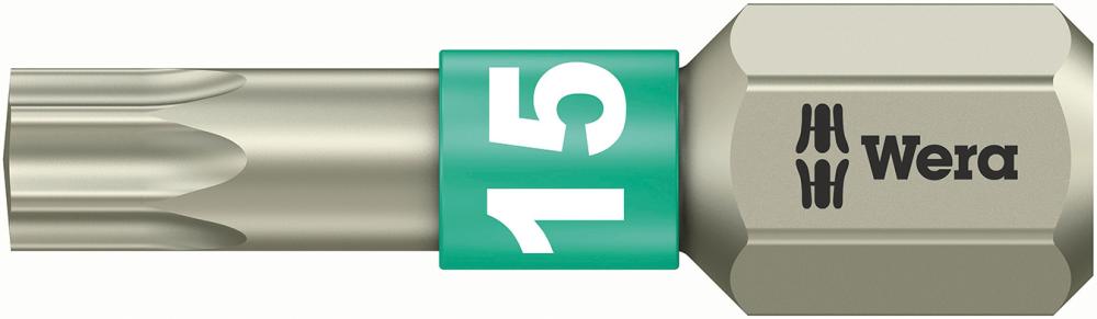 Bit rostfrei 1/4" DIN 3126 C6,3 T15x25mm Wera Produktbild img1 L