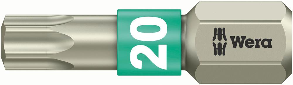 Bit rostfrei 1/4" DIN 3126 C6,3 T20x25mm Wera Produktbild img1 L