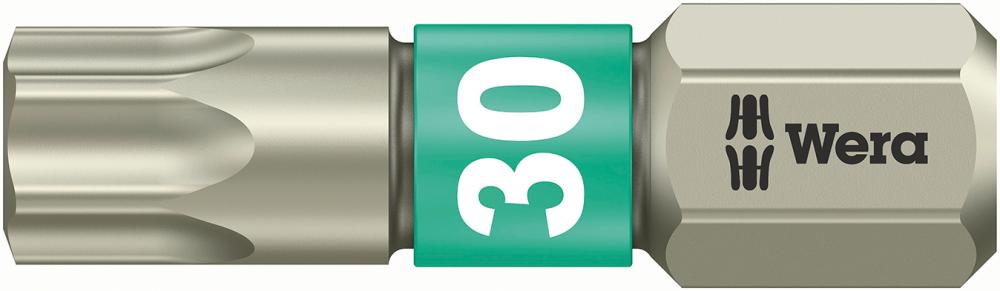 Bit rostfrei 1/4" DIN 3126 C6,3 T30x25mm Wera Produktbild img1 L
