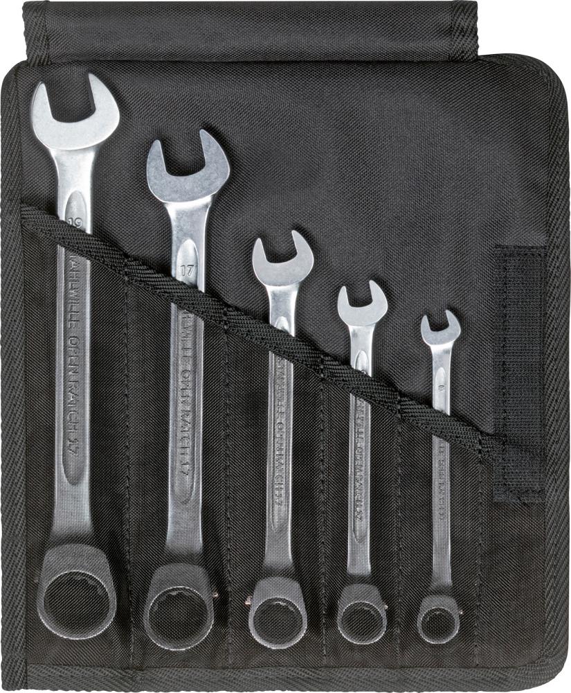 Maulschlüssel mit Ringratsche im Satz, umschaltbar Produktbild img1 L