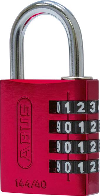 Zahlen-Hangschloss 144/40 rot Lock-Tag Produktbild img1 L