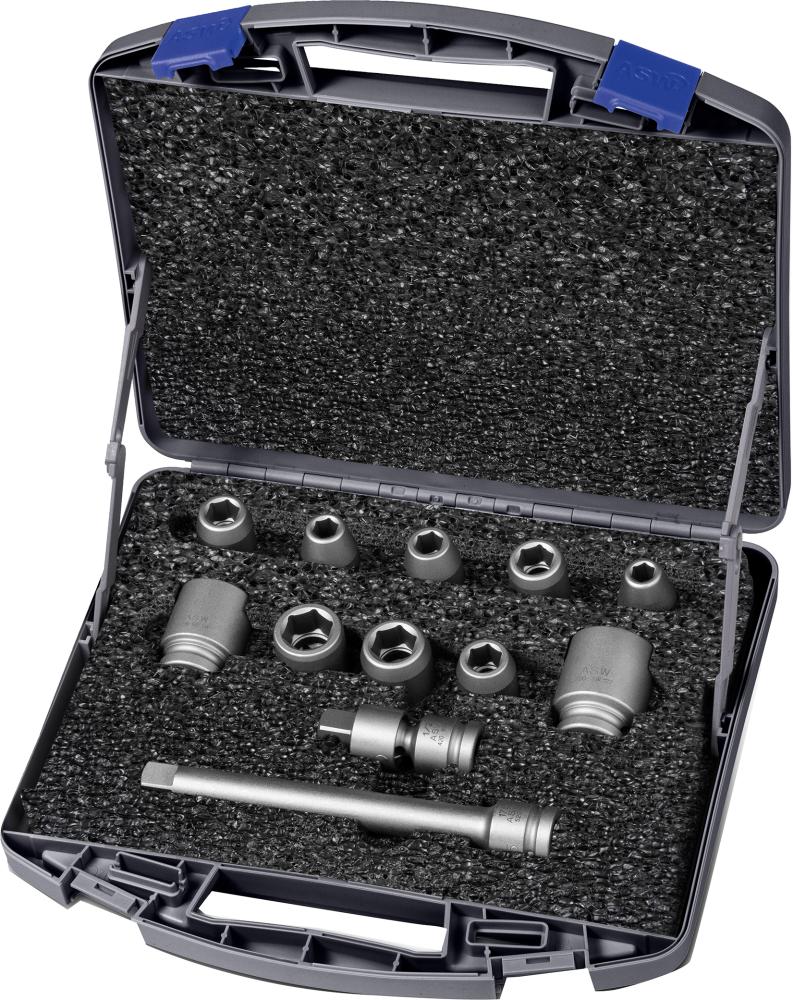 Kraft-Steckschlüssel-Einsatz-Garnitur 1/2" Produktbild img1 L