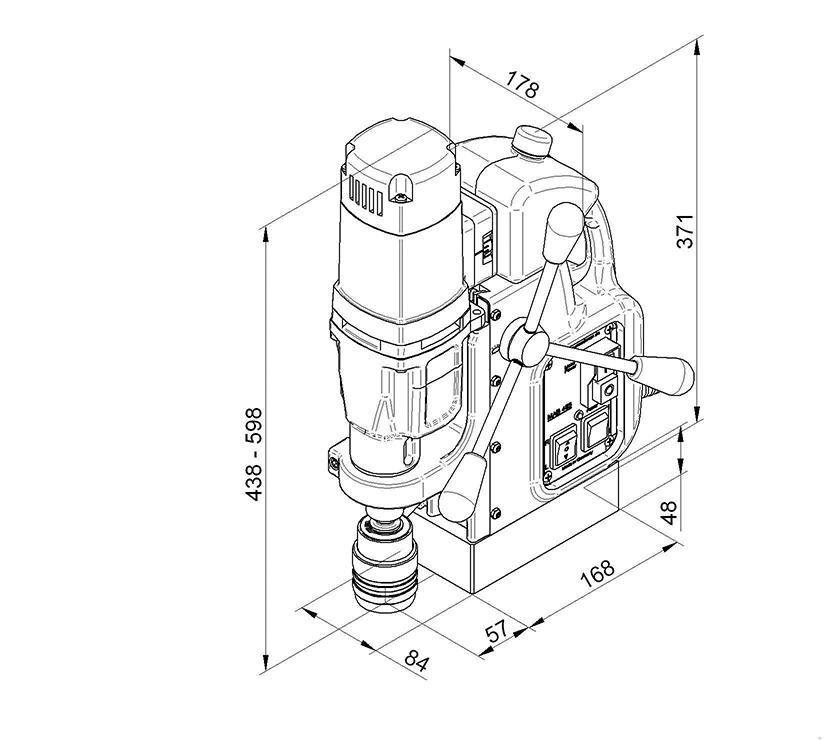 Magnet-Kernbohrmaschine MAB 485 Produktbild img2 L