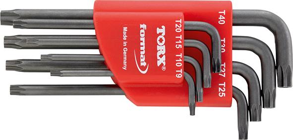 Winkelschraubendreher- Satz mit Bohrung 8-teilig T9-T40 FORMAT Produktbild img1 L