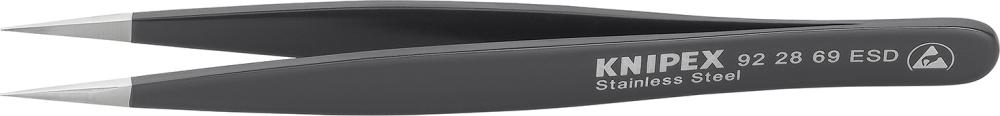 Pinzette ESD 130mm schwarz KNIPEX Produktbild img1 L