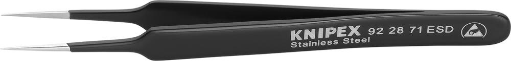 Pinzette ESD Nadelform 110mm schwarz KNIPEX Produktbild img1 L