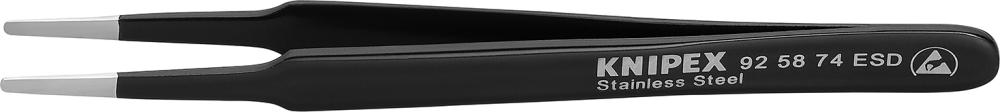Pinzette ESD rund 120mm 2mm schwarz KNIPEX Produktbild img1 L