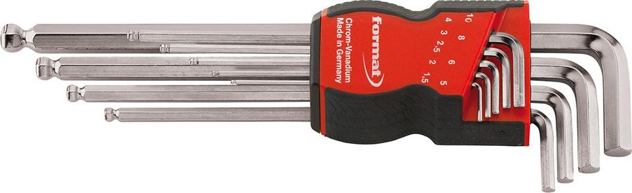 Winkelschraubendreher-Satz für Sechskant mit Kugelkopf, lang, im Handhalter Produktbild img1 L