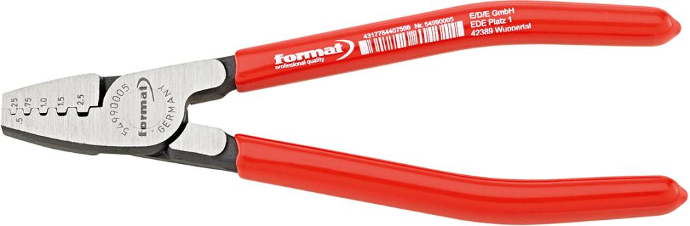 Crimpzange für Aderendhülsen, Trapezprofil Produktbild img1 L